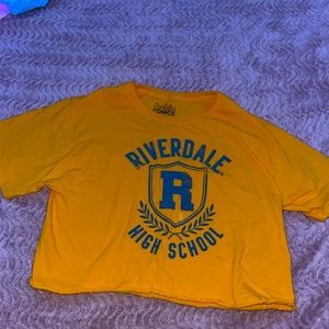 Yellow Riverdale crop top.
